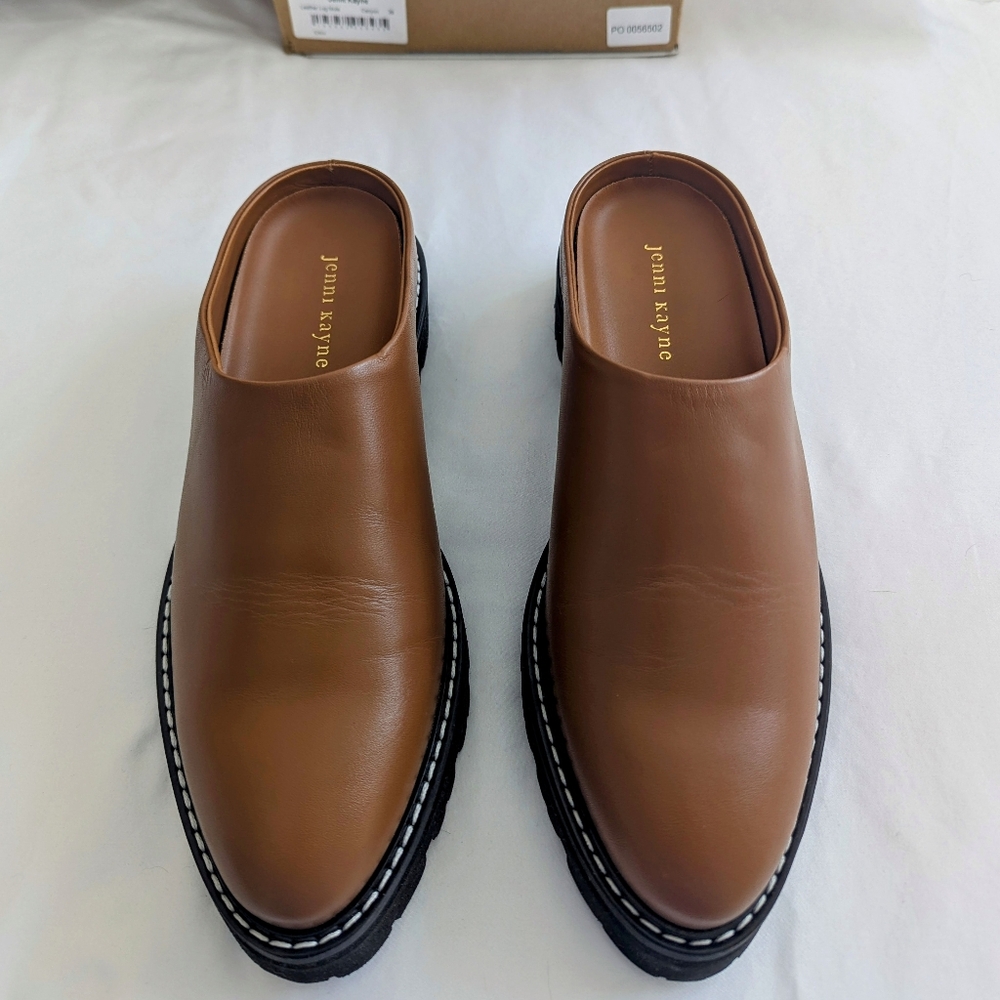 Leather Lug Mule - Never Worn